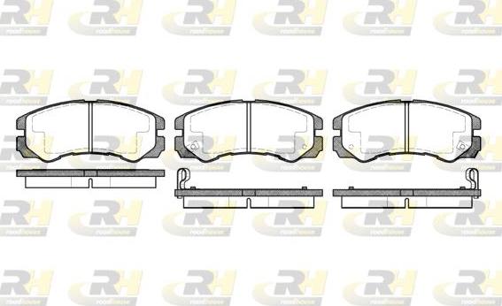 Roadhouse 2425.02 - Kit de plaquettes de frein, frein à disque cwaw.fr