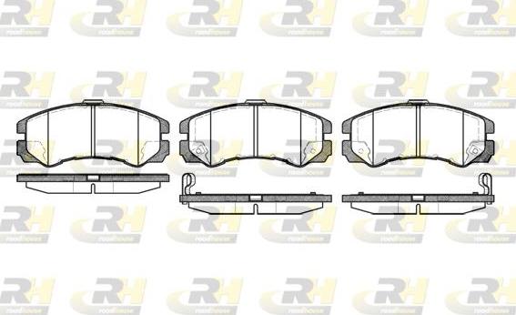 Roadhouse 2425.22 - Kit de plaquettes de frein, frein à disque cwaw.fr