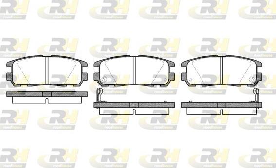 Roadhouse 2426.02 - Kit de plaquettes de frein, frein à disque cwaw.fr