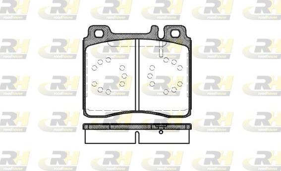 Roadhouse 2420.00 - Kit de plaquettes de frein, frein à disque cwaw.fr