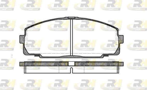 Roadhouse 2421.00 - Kit de plaquettes de frein, frein à disque cwaw.fr