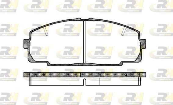 Roadhouse 2421.20 - Kit de plaquettes de frein, frein à disque cwaw.fr