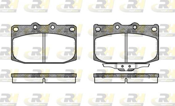 Roadhouse 2428.02 - Kit de plaquettes de frein, frein à disque cwaw.fr