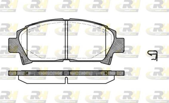 Roadhouse 2427.02 - Kit de plaquettes de frein, frein à disque cwaw.fr