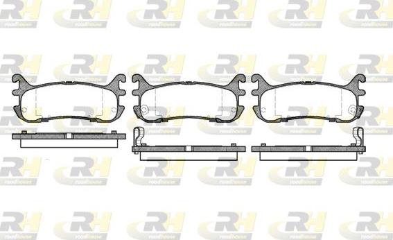 Roadhouse 2479.02 - Kit de plaquettes de frein, frein à disque cwaw.fr