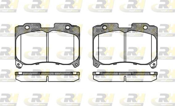 Roadhouse 2474.04 - Kit de plaquettes de frein, frein à disque cwaw.fr