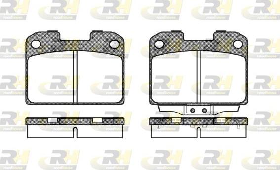 Roadhouse 2476.00 - Kit de plaquettes de frein, frein à disque cwaw.fr