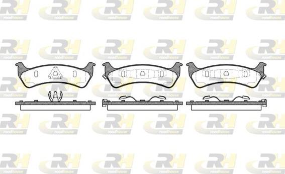 Roadhouse 2470.02 - Kit de plaquettes de frein, frein à disque cwaw.fr