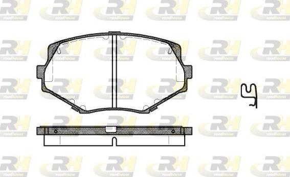 Roadhouse 2478.02 - Kit de plaquettes de frein, frein à disque cwaw.fr