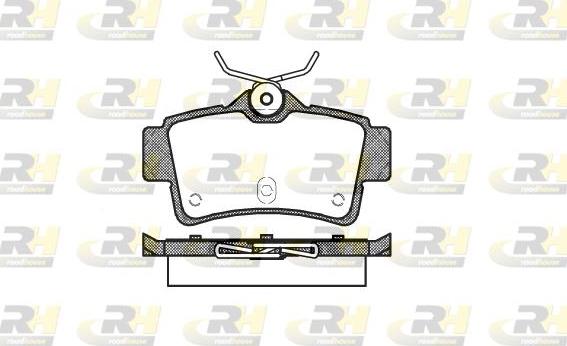 Roadhouse 2472.00 - Kit de plaquettes de frein, frein à disque cwaw.fr