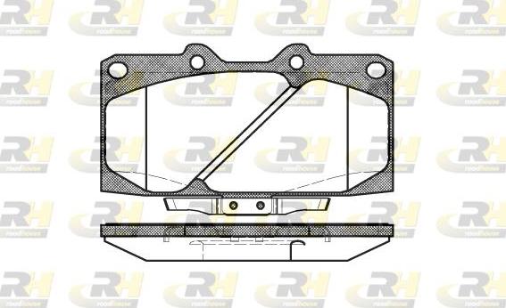 Roadhouse 2599.04 - Kit de plaquettes de frein, frein à disque cwaw.fr