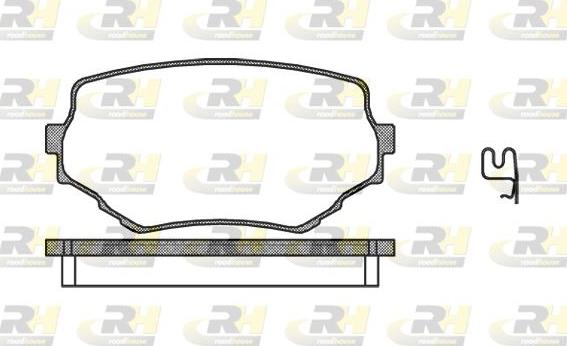 Roadhouse 2594.02 - Kit de plaquettes de frein, frein à disque cwaw.fr