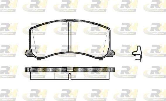 Roadhouse 2595.02 - Kit de plaquettes de frein, frein à disque cwaw.fr