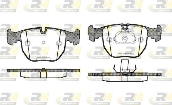 Roadhouse 2596.10 - Kit de plaquettes de frein, frein à disque cwaw.fr