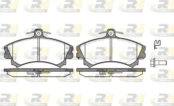 Roadhouse 2590.02 - Kit de plaquettes de frein, frein à disque cwaw.fr