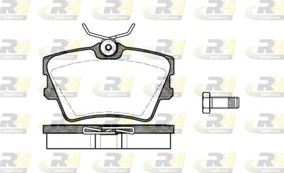 Roadhouse 2591.00 - Kit de plaquettes de frein, frein à disque cwaw.fr