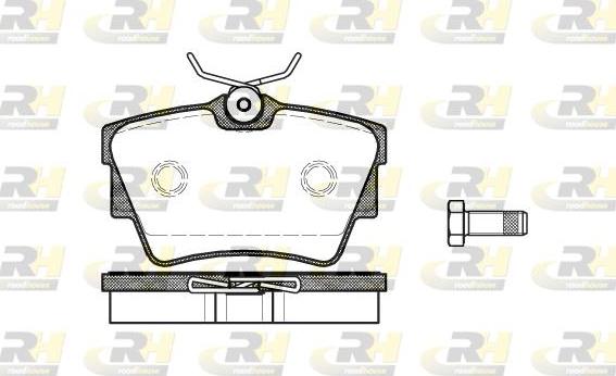 Roadhouse 2591.10 - Kit de plaquettes de frein, frein à disque cwaw.fr