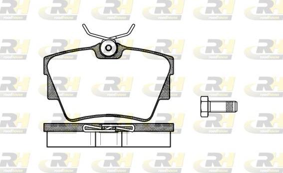 Roadhouse 2591.30 - Kit de plaquettes de frein, frein à disque cwaw.fr