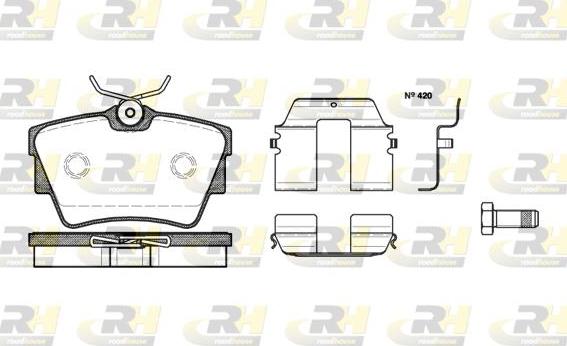 Roadhouse 2591.20 - Kit de plaquettes de frein, frein à disque cwaw.fr