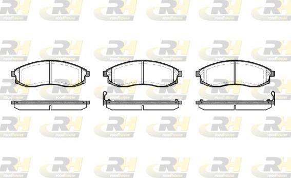 Roadhouse 2598.02 - Kit de plaquettes de frein, frein à disque cwaw.fr