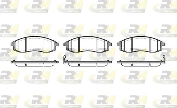 Roadhouse 2598.12 - Kit de plaquettes de frein, frein à disque cwaw.fr