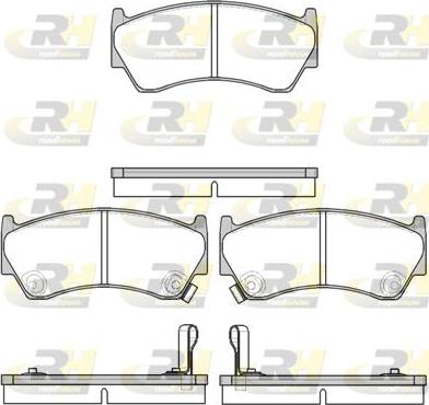 Roadhouse 2592.42 - Kit de plaquettes de frein, frein à disque cwaw.fr