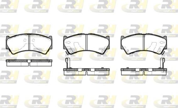 Roadhouse 2592.52 - Kit de plaquettes de frein, frein à disque cwaw.fr