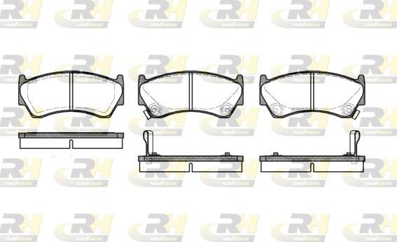 Roadhouse 2592.02 - Kit de plaquettes de frein, frein à disque cwaw.fr