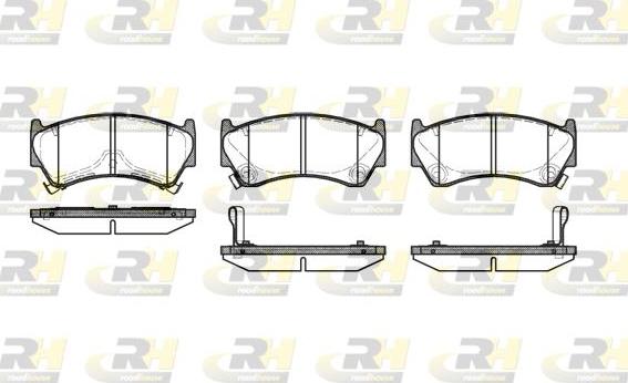 Roadhouse 2592.12 - Kit de plaquettes de frein, frein à disque cwaw.fr