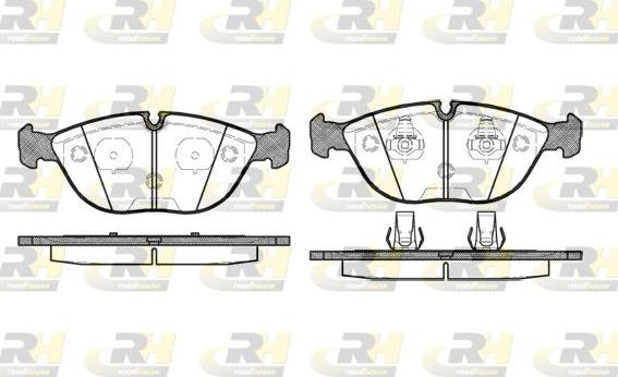 Roadhouse 2597.00 - Kit de plaquettes de frein, frein à disque cwaw.fr