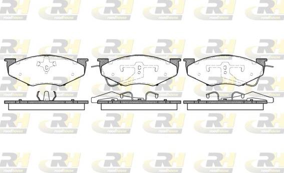 Roadhouse 2551.00 - Kit de plaquettes de frein, frein à disque cwaw.fr