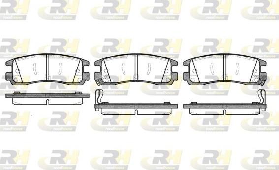 Roadhouse 2566.22 - Kit de plaquettes de frein, frein à disque cwaw.fr