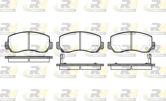 Roadhouse 2509.02 - Kit de plaquettes de frein, frein à disque cwaw.fr