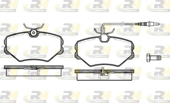 Roadhouse 2500.02 - Kit de plaquettes de frein, frein à disque cwaw.fr