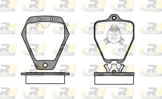 Roadhouse 2508.10 - Kit de plaquettes de frein, frein à disque cwaw.fr