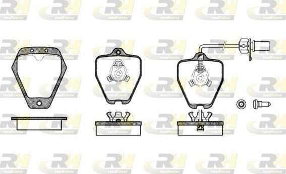 Roadhouse 2508.22 - Kit de plaquettes de frein, frein à disque cwaw.fr