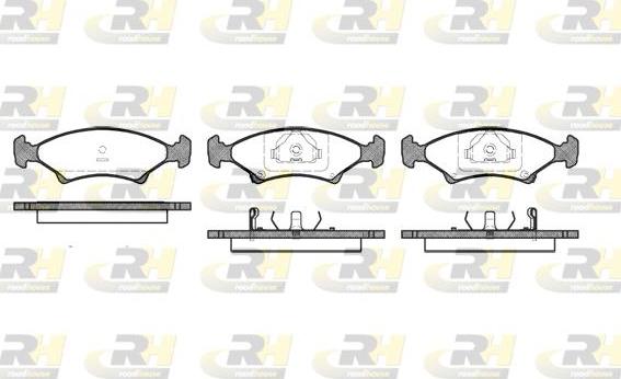 Roadhouse 2502.02 - Kit de plaquettes de frein, frein à disque cwaw.fr