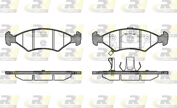 Roadhouse 2502.22 - Kit de plaquettes de frein, frein à disque cwaw.fr