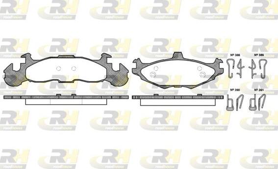 Roadhouse 2519.00 - Kit de plaquettes de frein, frein à disque cwaw.fr