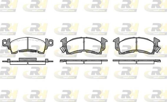 Roadhouse 2510.00 - Kit de plaquettes de frein, frein à disque cwaw.fr