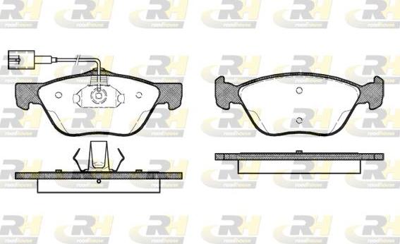 Roadhouse 2589.42 - Kit de plaquettes de frein, frein à disque cwaw.fr