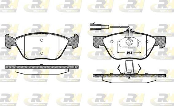 Roadhouse 2589.32 - Kit de plaquettes de frein, frein à disque cwaw.fr