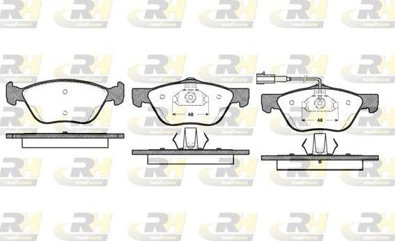 Roadhouse 2589.21 - Kit de plaquettes de frein, frein à disque cwaw.fr