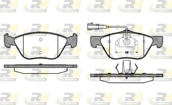 Roadhouse 2589.22 - Kit de plaquettes de frein, frein à disque cwaw.fr