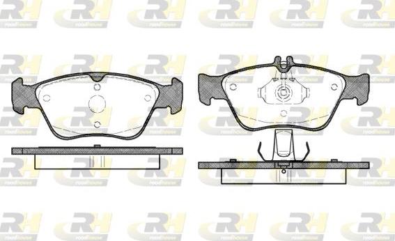 Roadhouse 2586.00 - Kit de plaquettes de frein, frein à disque cwaw.fr