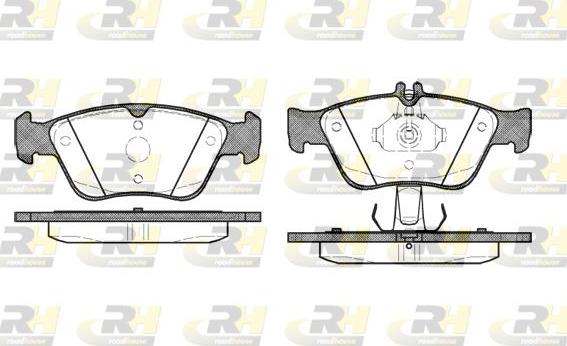 Roadhouse 2586.10 - Kit de plaquettes de frein, frein à disque cwaw.fr