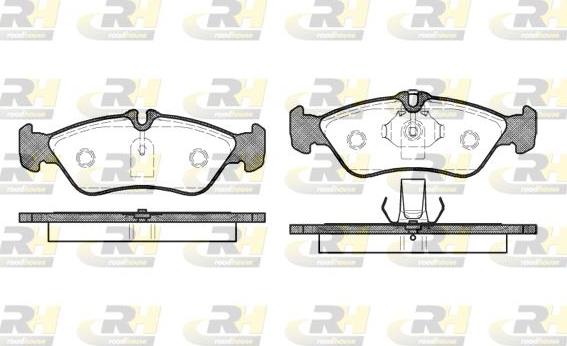 Roadhouse 2580.00 - Kit de plaquettes de frein, frein à disque cwaw.fr