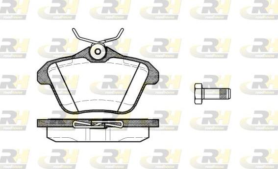 Roadhouse 2581.10 - Kit de plaquettes de frein, frein à disque cwaw.fr