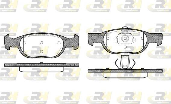 Roadhouse 2588.10 - Kit de plaquettes de frein, frein à disque cwaw.fr