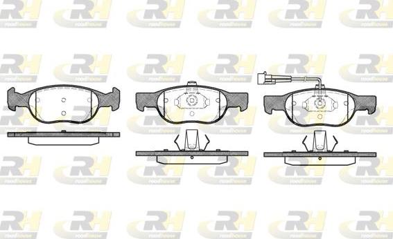 Roadhouse 2588.11 - Kit de plaquettes de frein, frein à disque cwaw.fr